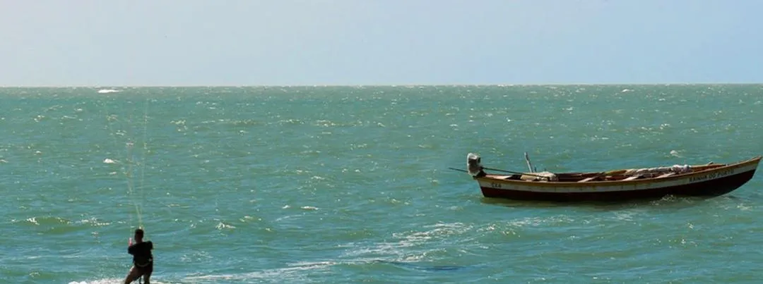 Kitesurf na praia de Barra Grande